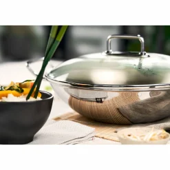 ZWILLING Wok 32cm silberfarben